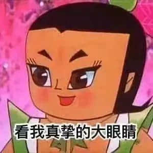 看我真挚的大眼睛